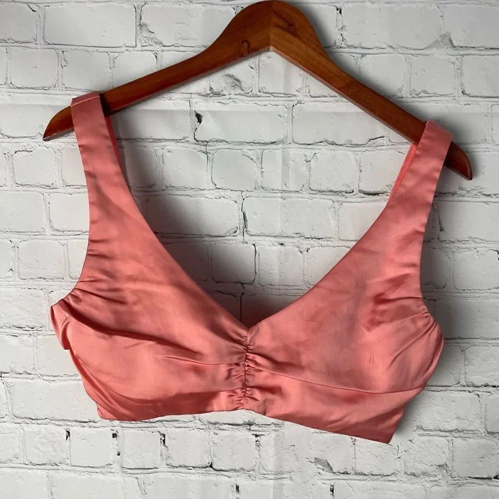 Lovers + Friends Zuria Top in Salmon Small